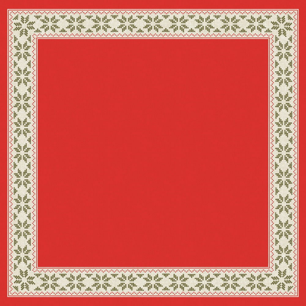 Nadstolnjak Dunicel nalik platnu 84x84 cm Urban Yule Red