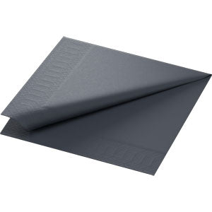 Salvete  3-slojne Tissue 40x40/125 Crna