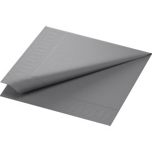 Salvete 3-slojne 40x40/125 Tissue  Siva
