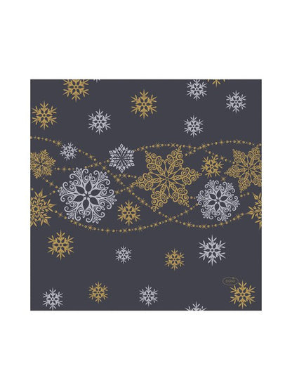 Salvete Dunisoft nalik tkanini  40x4O/12 Snow Gliter Black