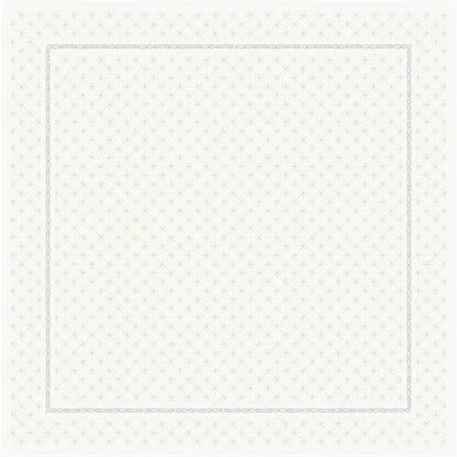 Nadstolnjak Dunicel nalik platnu 84x84 cm Glitter White