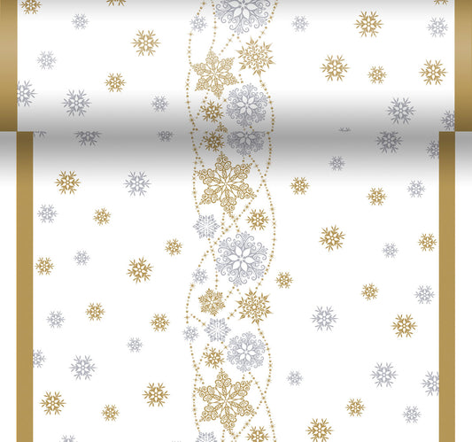 Duni Dunicel runer  nalik platnu 3u1  0,4x4,8 m Snow Glitter White