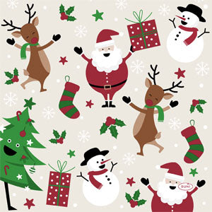 Salvete 3-slojne 33x33/20 Tissue Jolly Friends