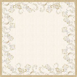 Nadstolnjak Dunicel nalik platnu 84x84 cm Golden Grace Cream