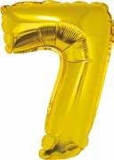 Folijski balon zlato  br.O-9 35 cm