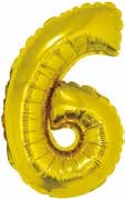 Folijski balon zlato  br.O-9 35 cm