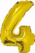 Folijski balon zlato  br.O-9 35 cm