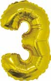 Folijski balon zlato  br.O-9 35 cm