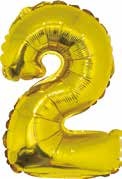 Folijski balon zlato  br.O-9 35 cm