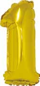 Folijski balon zlato  br.O-9 35 cm