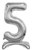Folijski balon srebro sa postoljem  br.O-9 74 cm