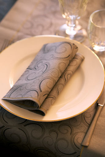 Dunisoft salvete nalik platnu  40x40/12Elegant Swirls