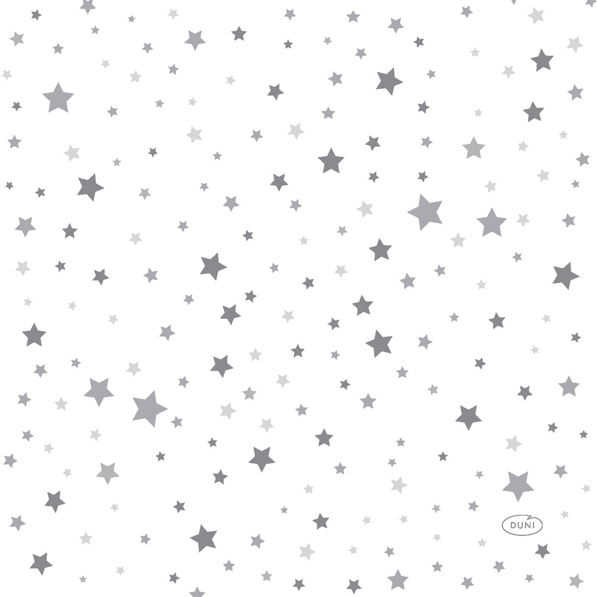Salvete  Duni 3-slojne 33x33/20 Silver Stardust