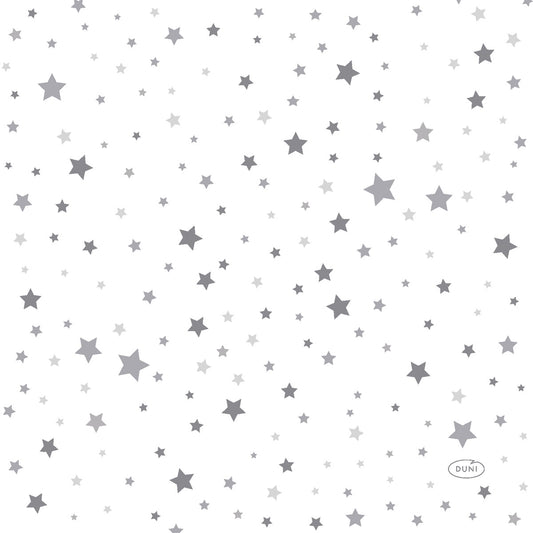 Salvete  Duni 3-slojne 33x33/20 Silver Stardust