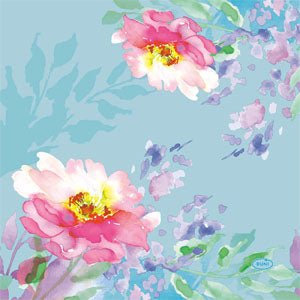 Duni runer nalik platnu 0,4x4,8 m  Flowy Floral
