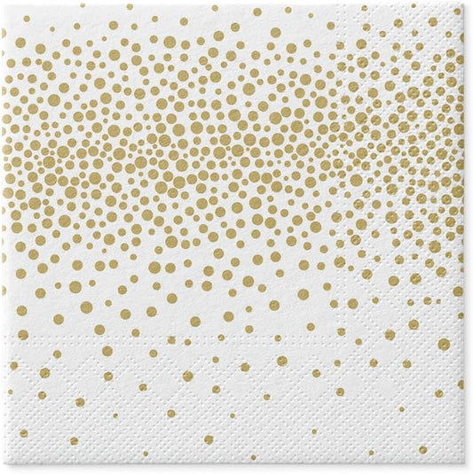 Salvete troslojne 33x33 cm Confeti Gold 1/20