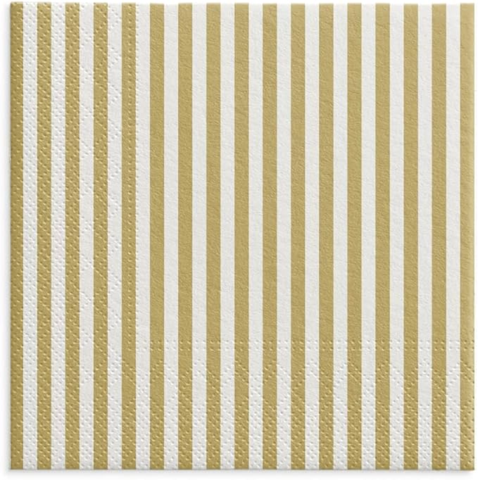 Salvete troslojne dvostrukog dizajna 33x33 Exotic Leaves Stripes 1/20