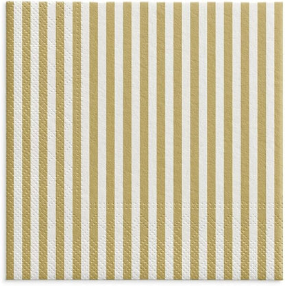 Salvete troslojne dvostrukog dizajna 33x33 Exotic Leaves Stripes 1/20