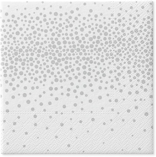 Salvete troslojne 33x33 cm Confeti Srebro 1/20