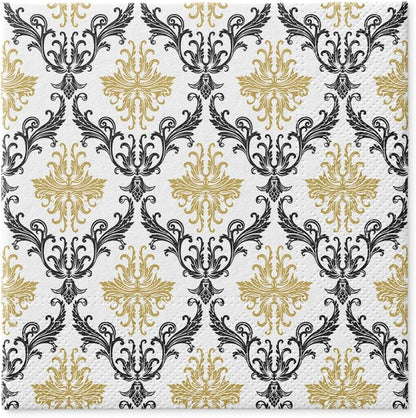 Salvete troslojne 33x33 cm Royal Ornament Gold 1/20