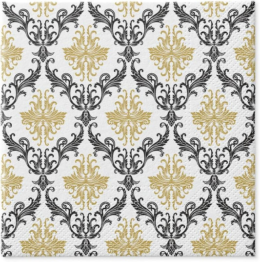 Salvete troslojne 33x33 cm Royal Ornament Gold 1/20