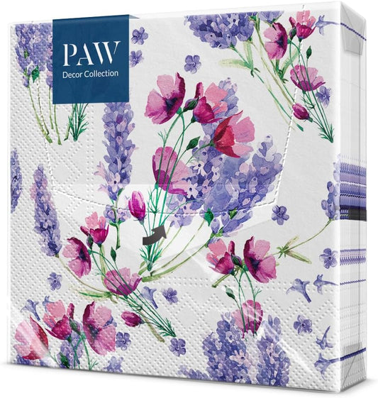 Salvete troslojne 33x33 cm Bass Fragrant Lavender 1/20