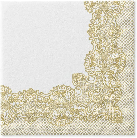 Salvete troslojne 33x33 cm Royal Lace Gold 1/20