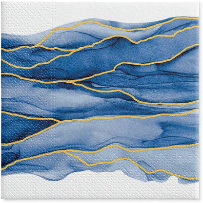 Salvete troslojne 33x33 cm Watercolor Wawes 1/20