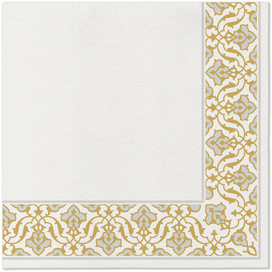 Arlaid salvete 40x40cm  Floral Frame Silver 1/50