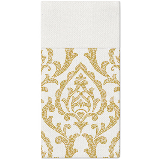 Arlaid  pocket salvete 40x40cm Portuguese Tiles Gold 1/25