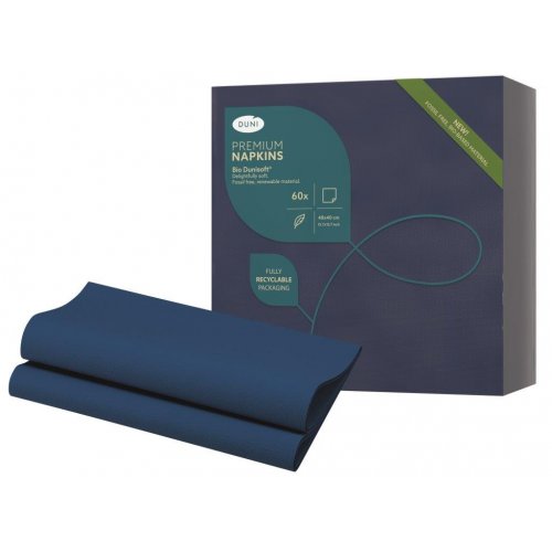 Salvete BioDunisoft nalik platnu jednobojna 40x40/60 Tamno plava