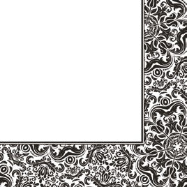 Salvete Daisy 33/20 Ornament Frame Black