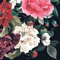 Salvete Maki  33/20Painted Baroque Bouquet on Black