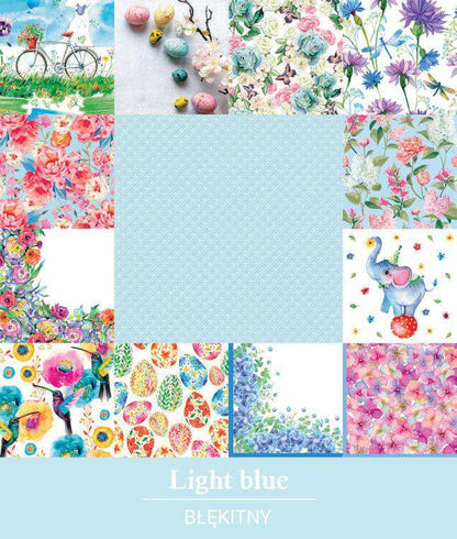 Salvete troslojne 33x33 cm Inspiration Modern light blue 1/20