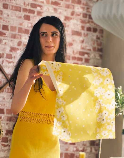 Duni runer nalik platnu 0,4x480 cm Sunny Days