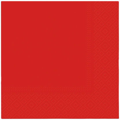 Salvete troslojne 33x33 cm crvena 1/20