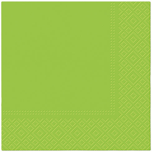 Salvete troslojne 33x33 cm anis zelena 1/20