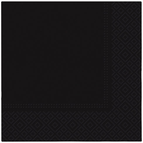Salvete troslojne 33x33 cm  crna 1/20