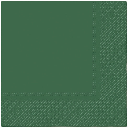 Salvete troslojne 33x33 cm bor zelena 1/20