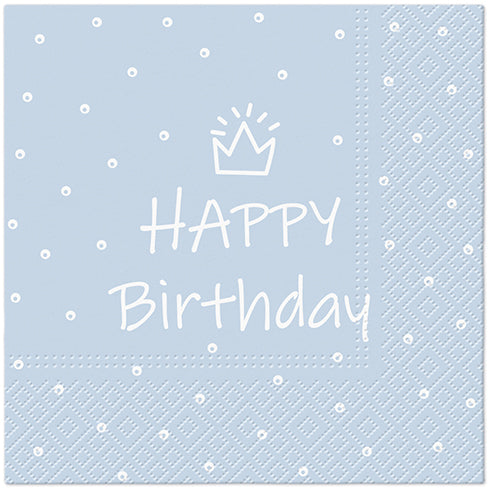 Salvete troslojne 33x33 Special day Light Blue  1/20