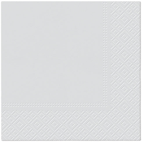 Salvete troslojne 33x33 cm  srebro 1/20