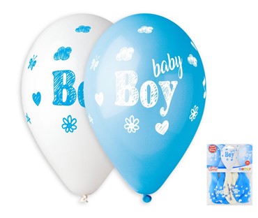 Balonski buket baby boy za dobrodošlicu bebe 33 cm 5/1