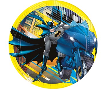 Papirni okrugli tanjir 23cm 1/8  Batman