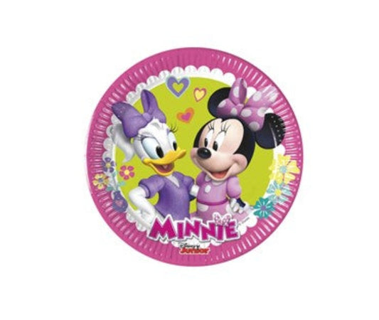 Papirni okrugli tanjiri 20 cm 1/8 Minnie Happy Disney