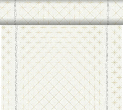 Duni Dunicel runer nalik platnu  0,4x 24m Glitter White