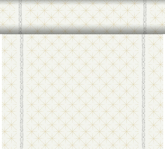 Duni Dunicel runer nalik platnu  0,4x 24m Glitter White