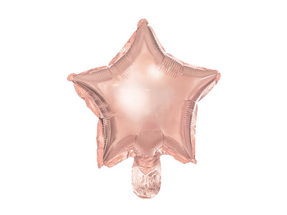 Folijski balon Rose gold star 12 cm (zrak) 1/1
