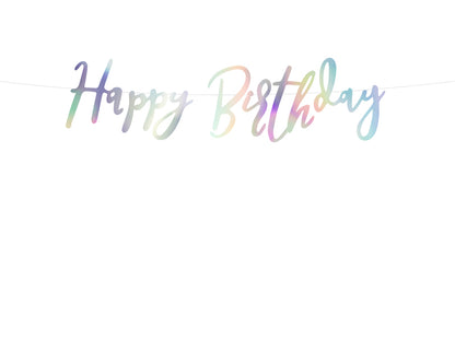 Baner Happy Birthday Sirena  16,5x2 cm