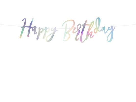 Baner Happy Birthday Sirena  16,5x2 cm