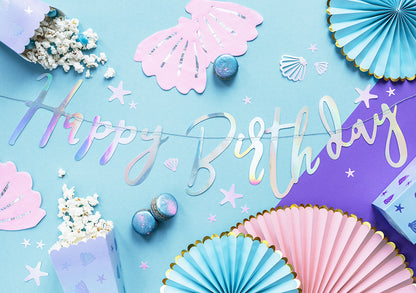 Baner Happy Birthday Sirena  16,5x2 cm